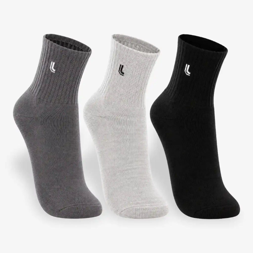 Kit 3 Pares De Meia Lupo Am Sport Cano Médio Mescla