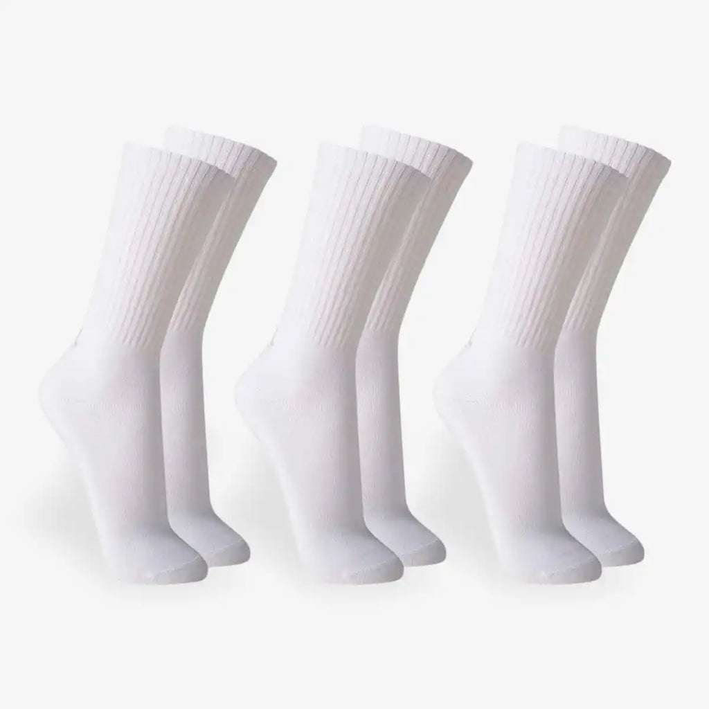 Kit 3 Pares De Meia Lupo Am Sport Cano Longo Branca