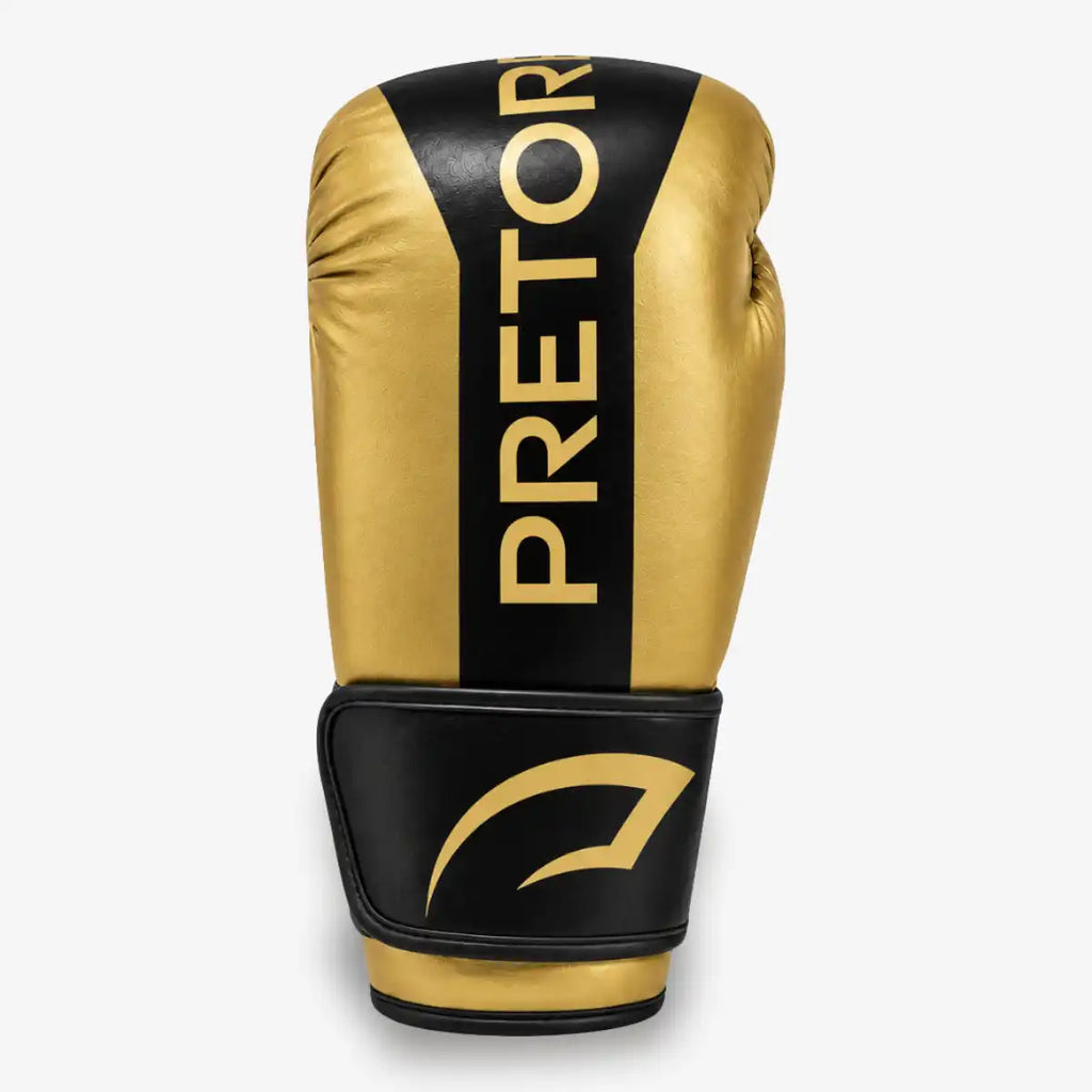 Kit_Luva_de_Boxe_e_Muay_Thai_Pretorian_Strike_Dourada