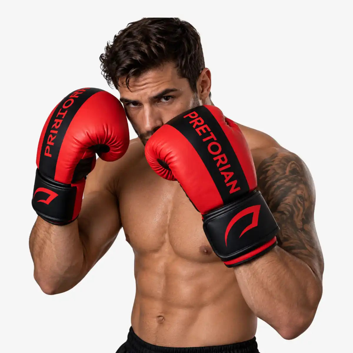 Kit_Luva_de_Boxe_e_Muay_Thai_Pretorian_Strike_Vermelha
