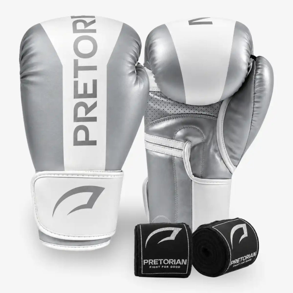 Kit_Luva_de_Boxe_e_Muay_Thai_Pretorian_Strike_Prata