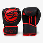 Kit_Luva_de_Boxe_e_Muay_Thai_Naja_Viper_Preto/Vermelho
