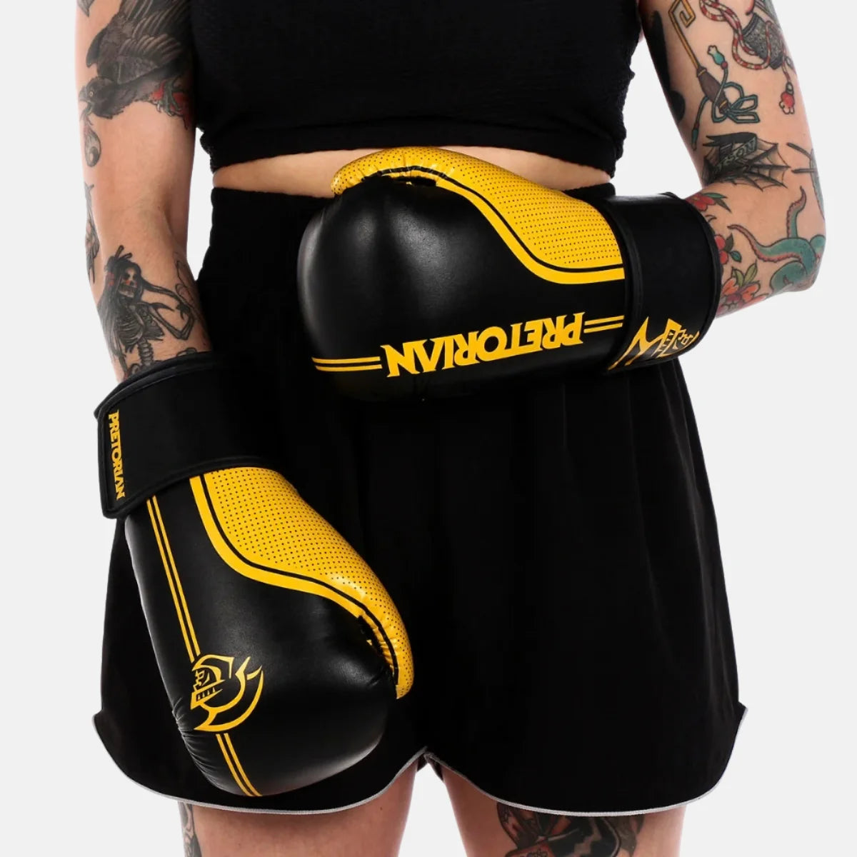 Kit_Luva_de_Boxe_e_Muay_Thai_Pretorian-FX-1_Amarelo