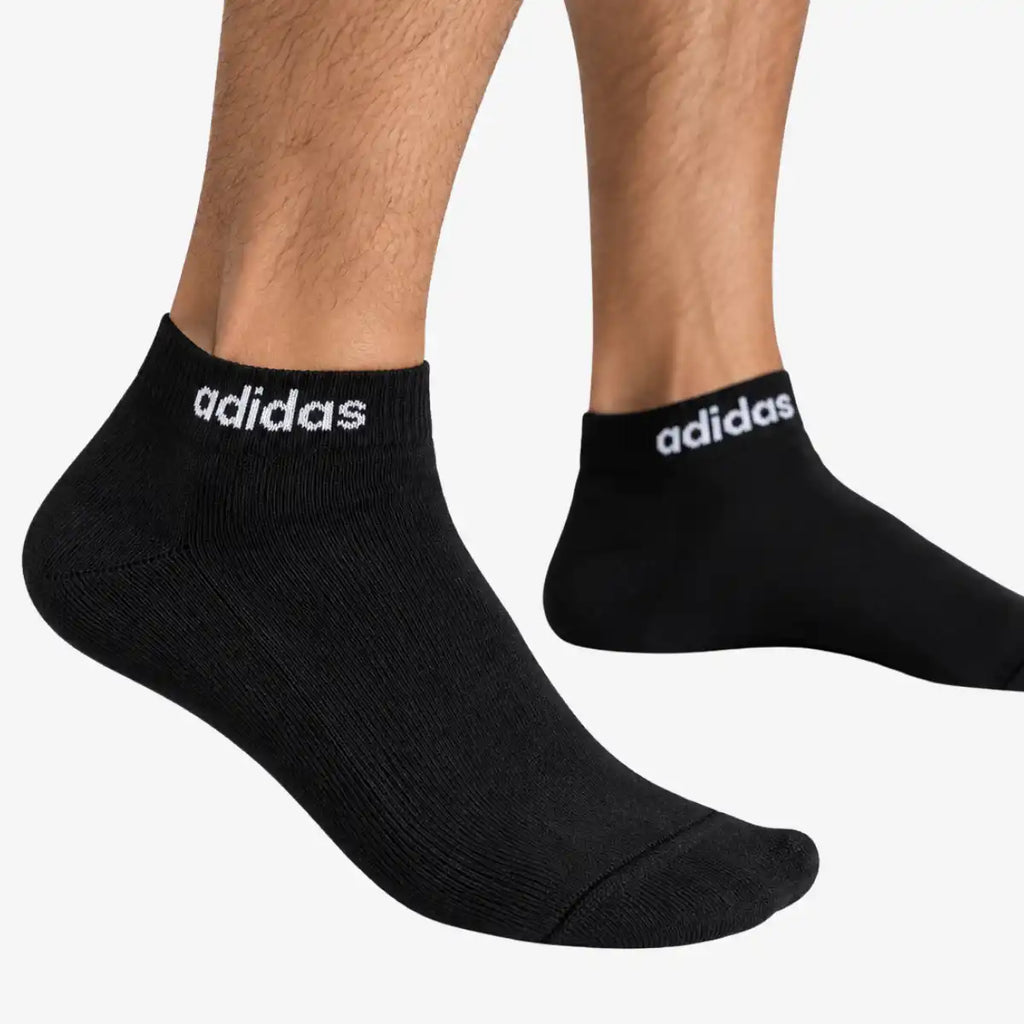 Kit_3_Pares_Meia_Adidas_Linear_Ankle_Cano_Médio_Preto