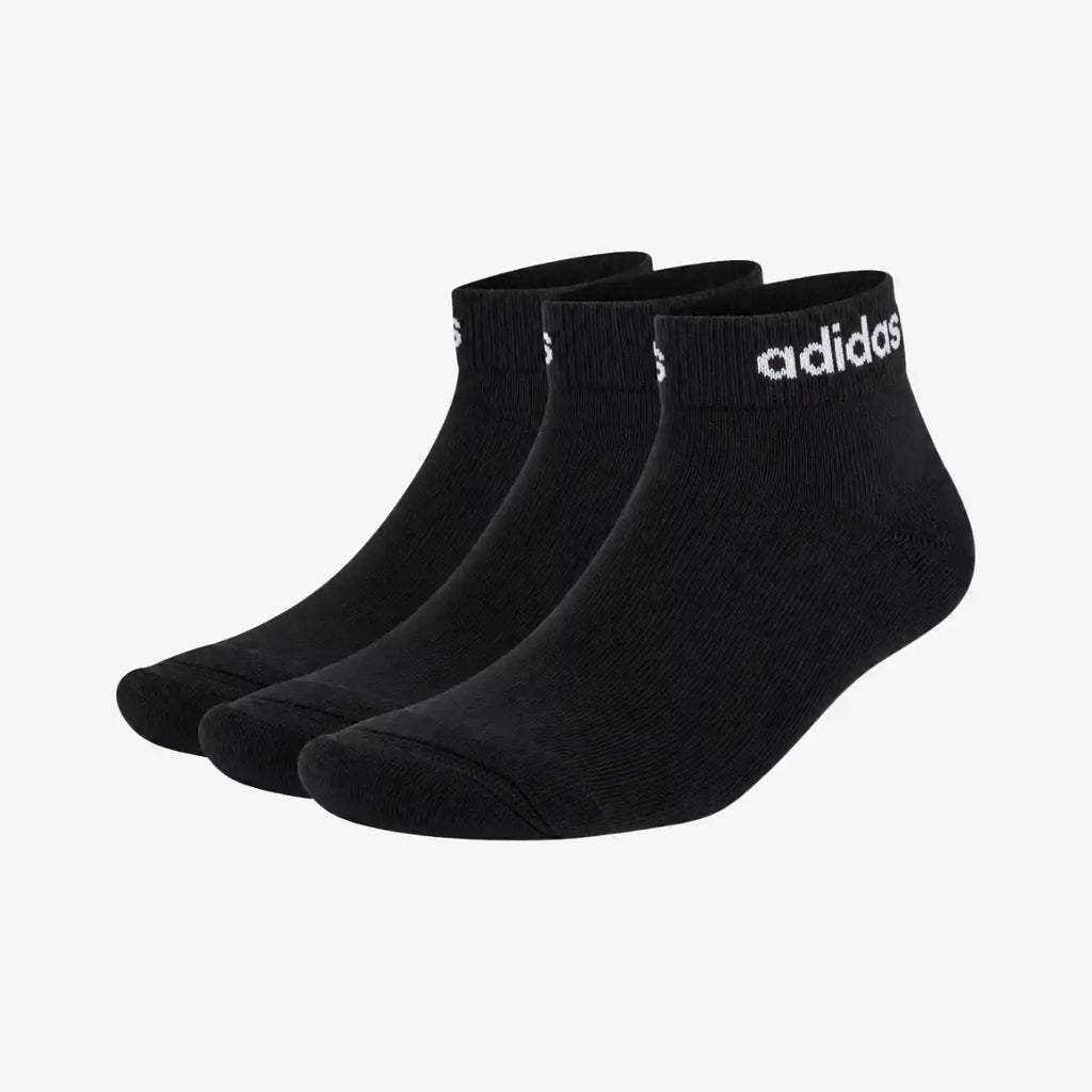Kit_3_Pares_Meia_Adidas_Linear_Ankle_Cano_Médio_Preto