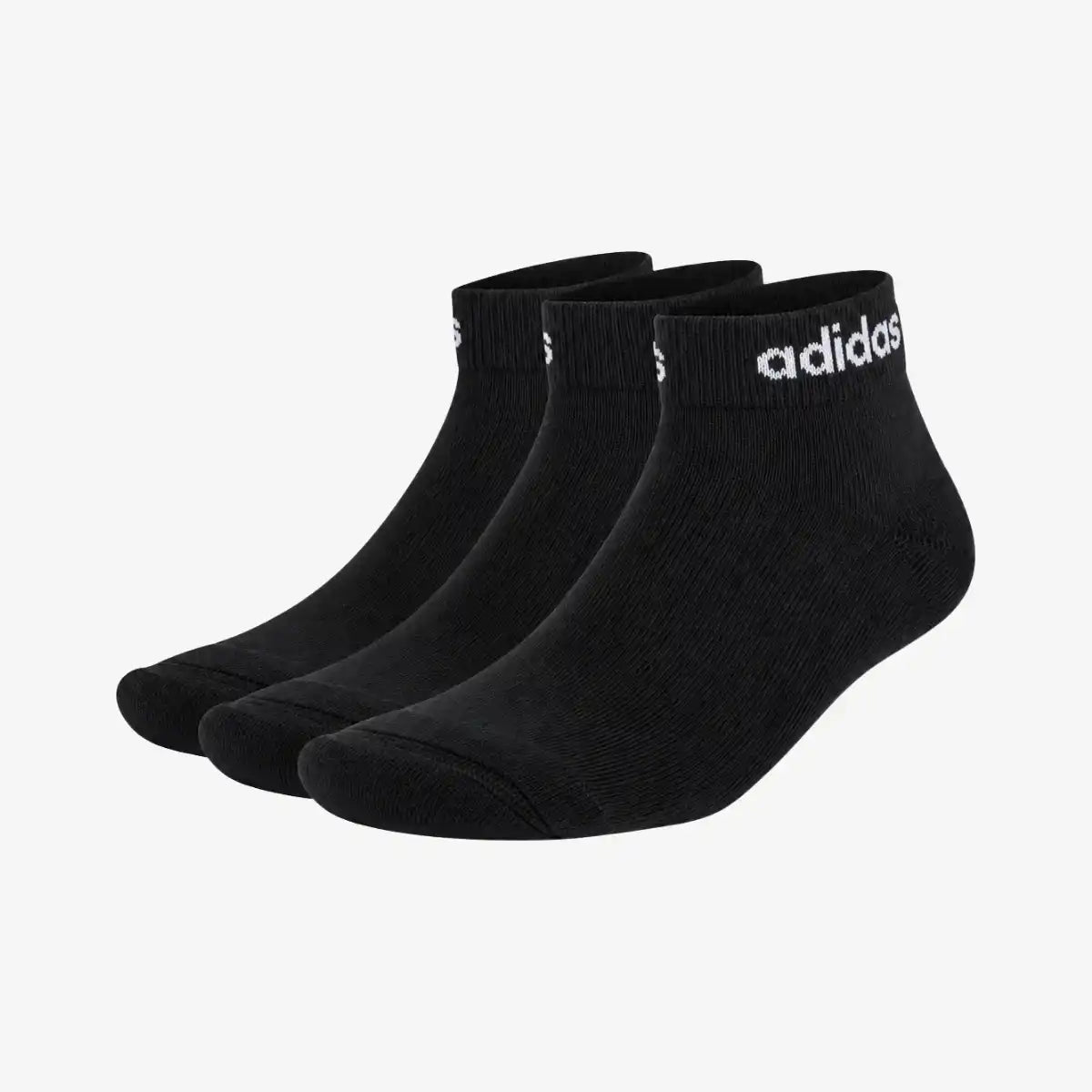 Kit_3_Pares_Meia_Adidas_Linear_Ankle_Cano_Médio_Preto