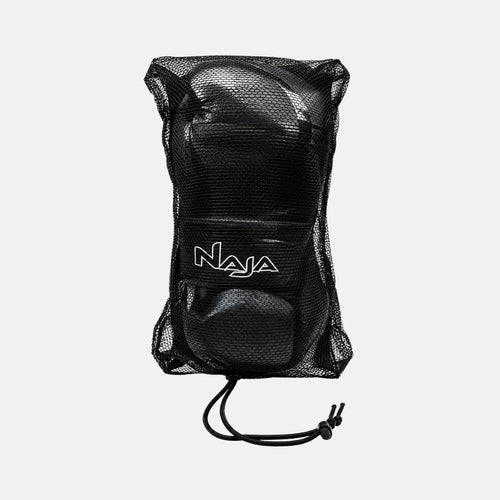 Kit Luva de Boxe e Muay Thai Naja Black Line Preta