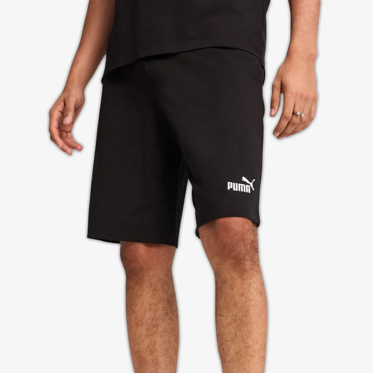 Bermuda_Casual_Puma_Masculina_Essentials_No.1_Logo_Jersey_Preta