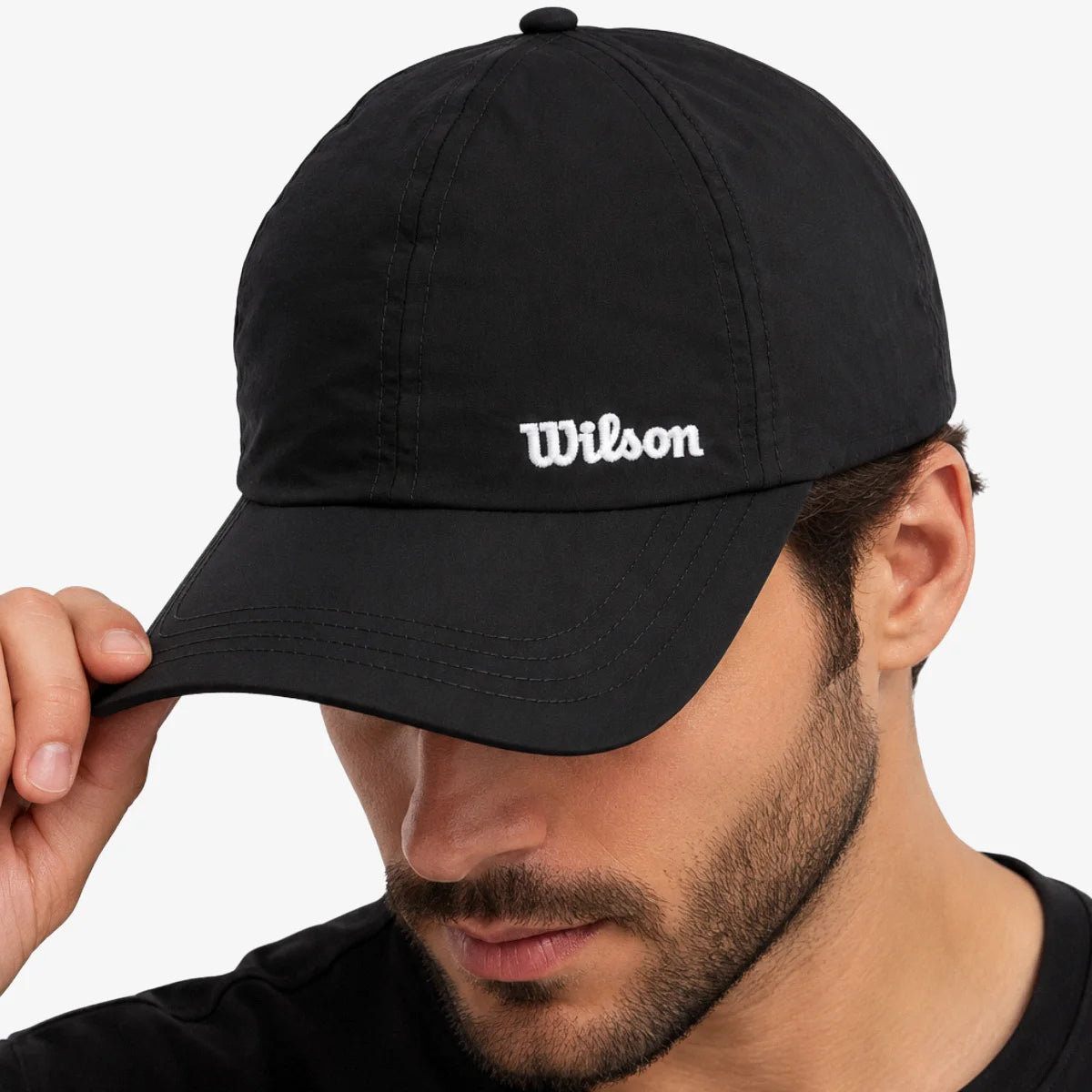 Boné_Casual_Wilson_Blade_III_Aba_Curva_Preto