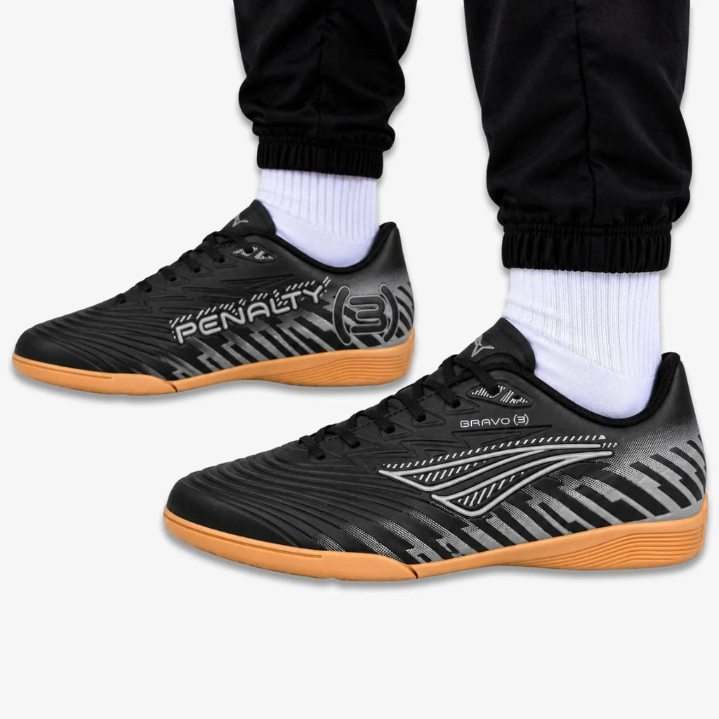 Chuteira De Futsal Penalty Bravo Y-3 Preta