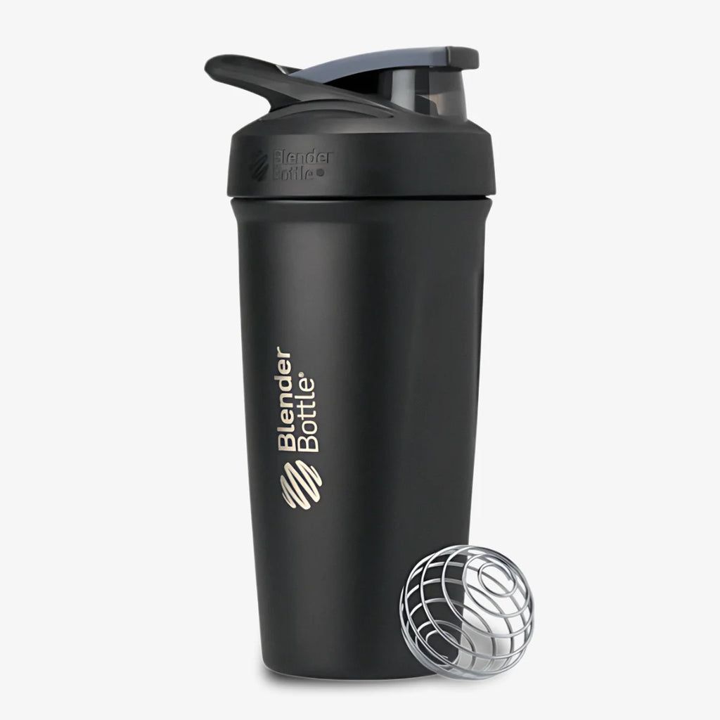 Coqueteleira_Térmica_Blender_Bottle_Strada_Stainless_Steel_710ml_Black_Nightshade