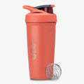 Coqueteleira_Térmica_Blender_Bottle_Strada_Stainless_Steel_710ml_Coral Grapefruit