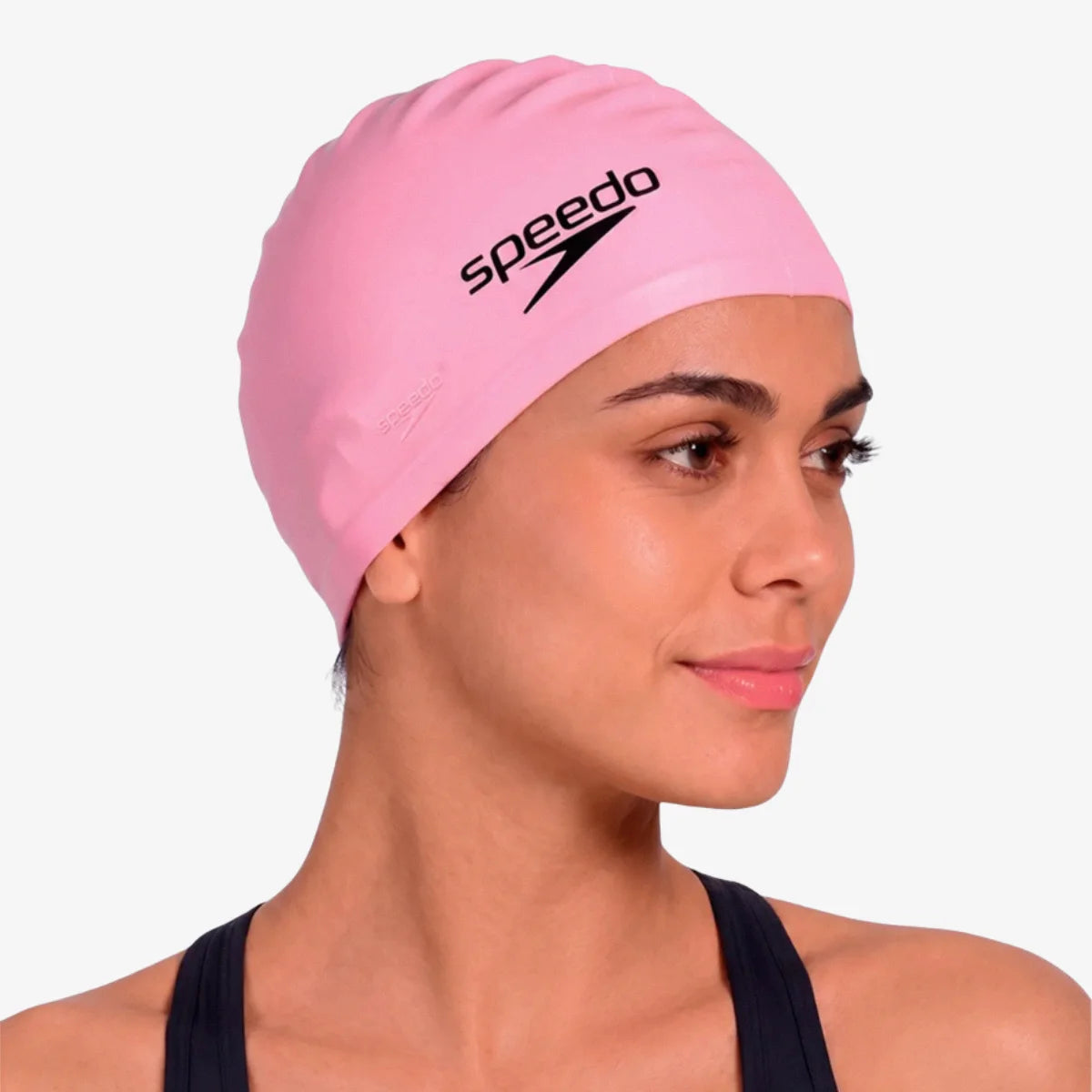 Touca_Para_Natação_Speedo_Silicone_Lisa_Rosa