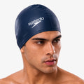 Touca_Para_Natação_Speedo_Silicone_Lisa_Azul