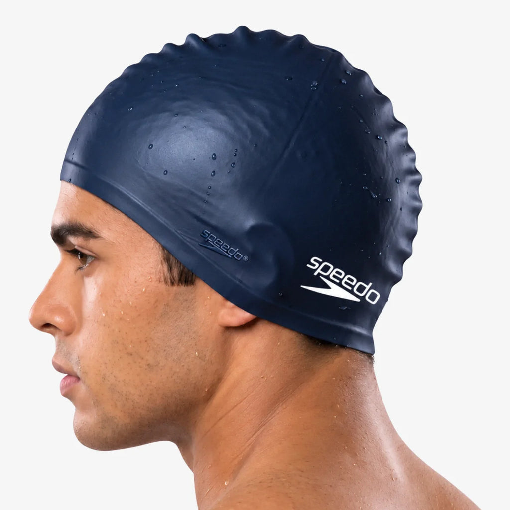 Touca_Para_Natação_Speedo_Silicone_Lisa_Azul