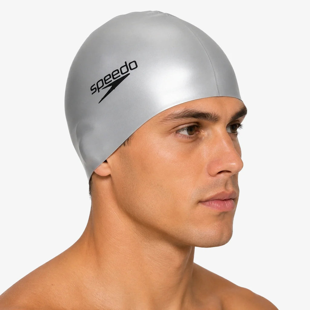 Touca_Para_Natação_Speedo_Silicone_Lisa_Cinza