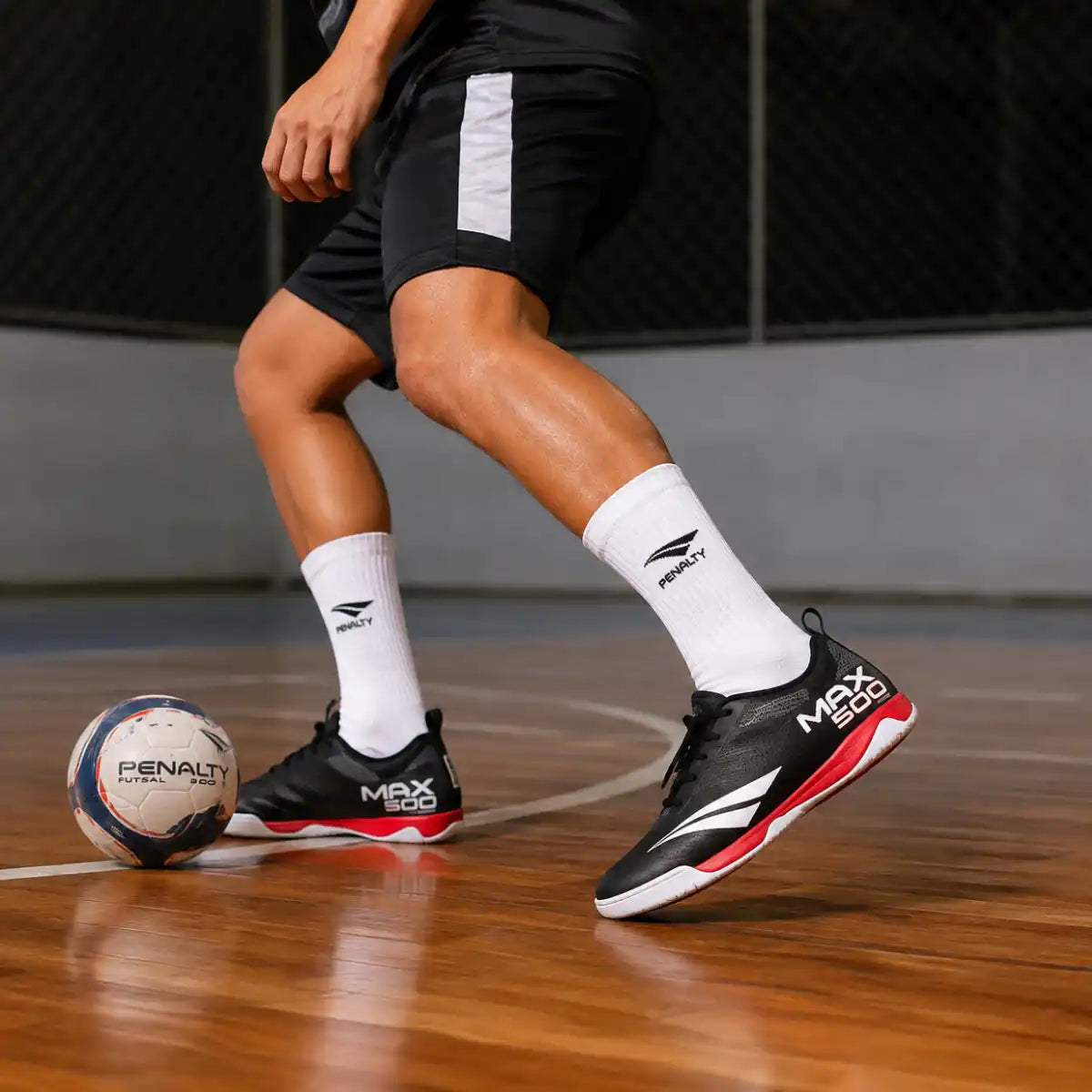 Chuteira_De_Futsal_Penalt_Max_500_Ecoknut_XXI_Preta