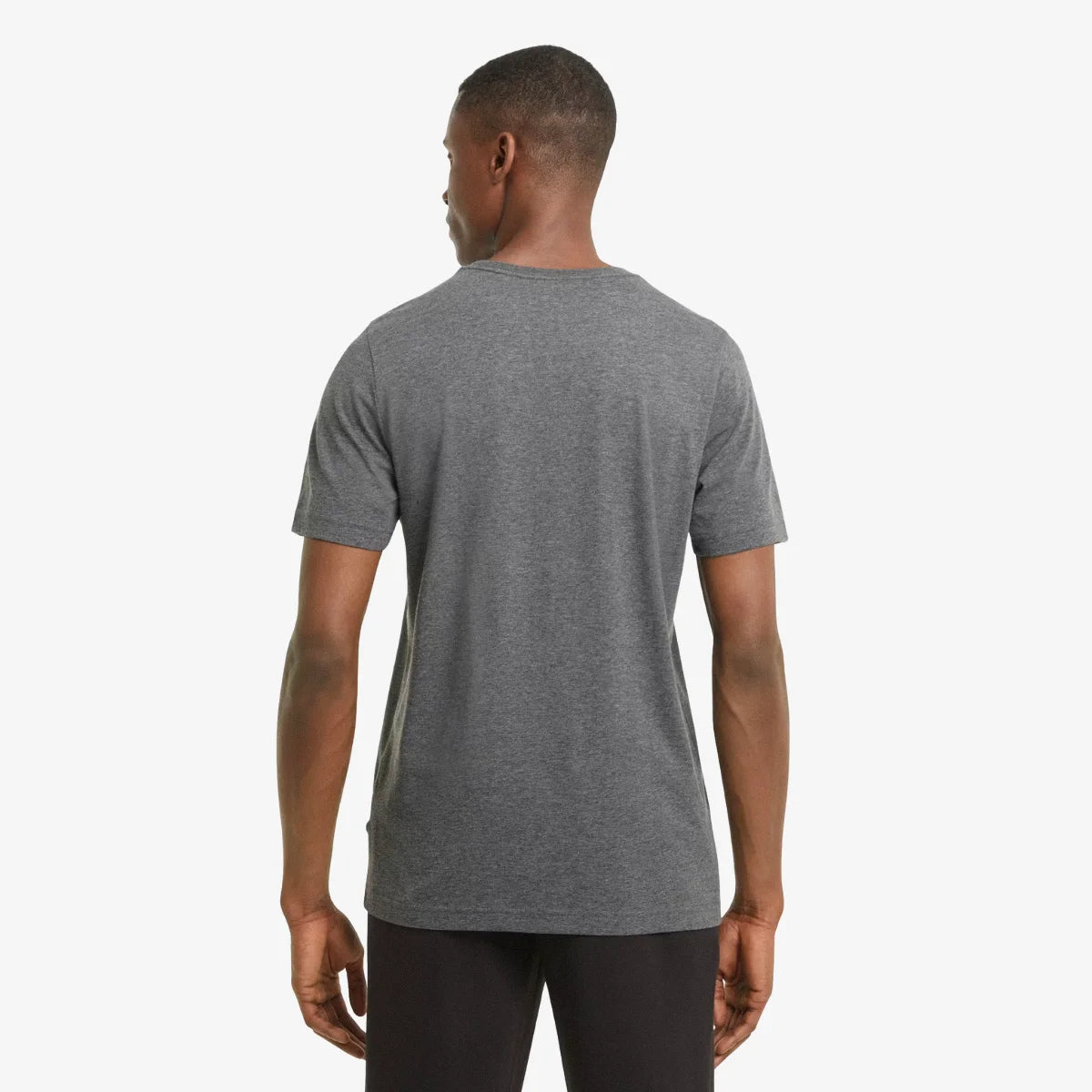 Camiseta_Casual_Puma_Masculina_Essential_Heather_Cinza