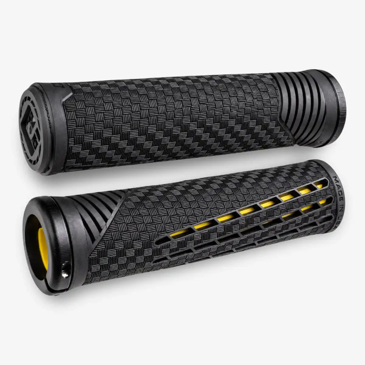 Manopla_Odi_CF_Grips_V2.1_Lock_on_ Preto_e_Amarelo