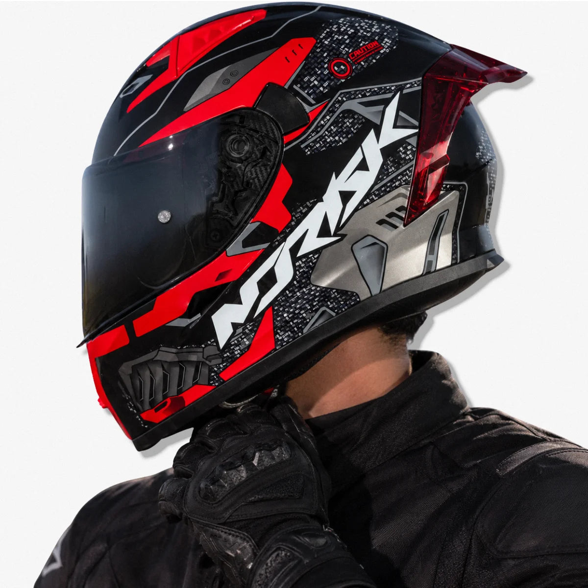 Capacete_Norisk_Fechado_Flow_Robot_Vermelho