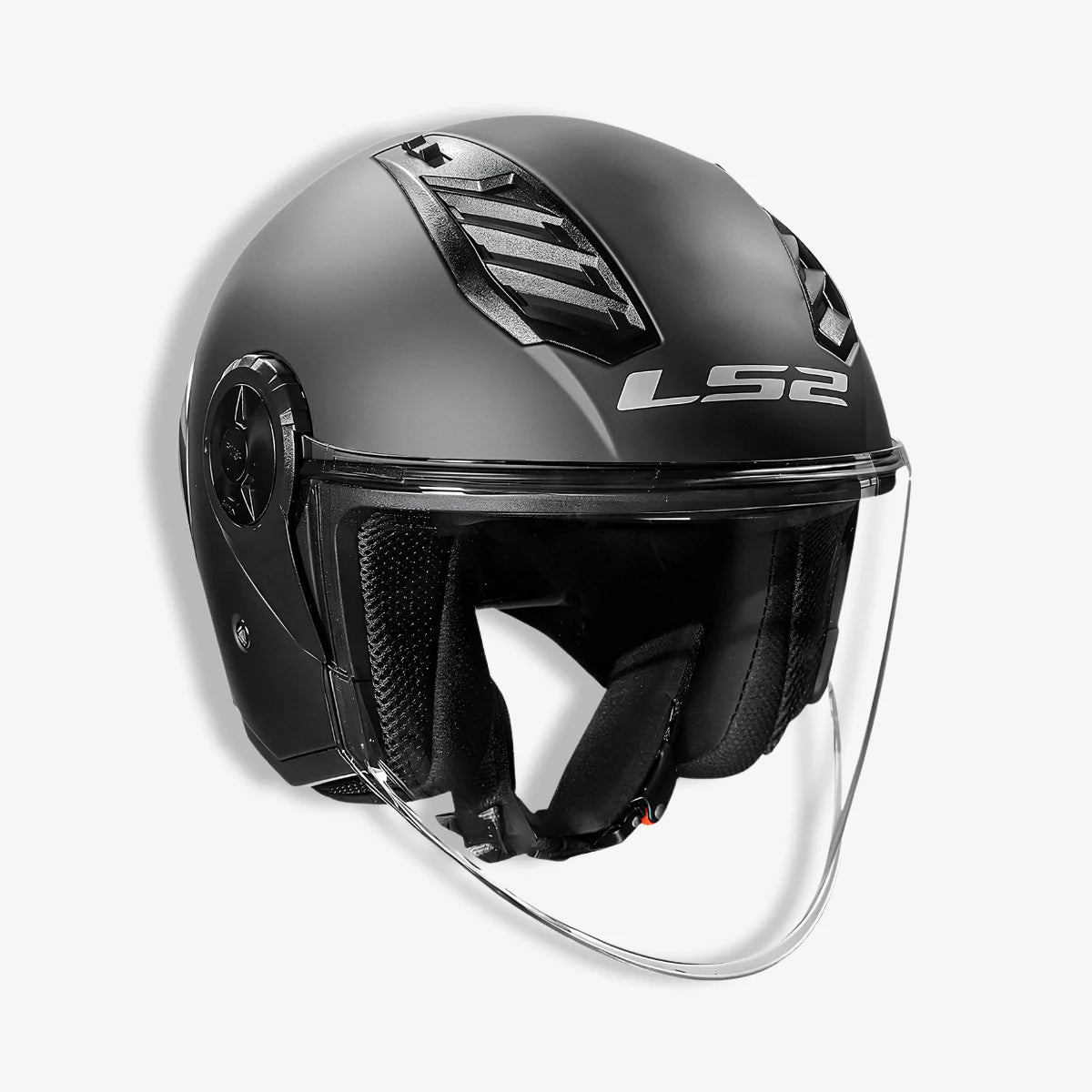 Capacete_Ls2_Aberto_OF616_S_Airflow_II_Monocolor_Fosco_Preto