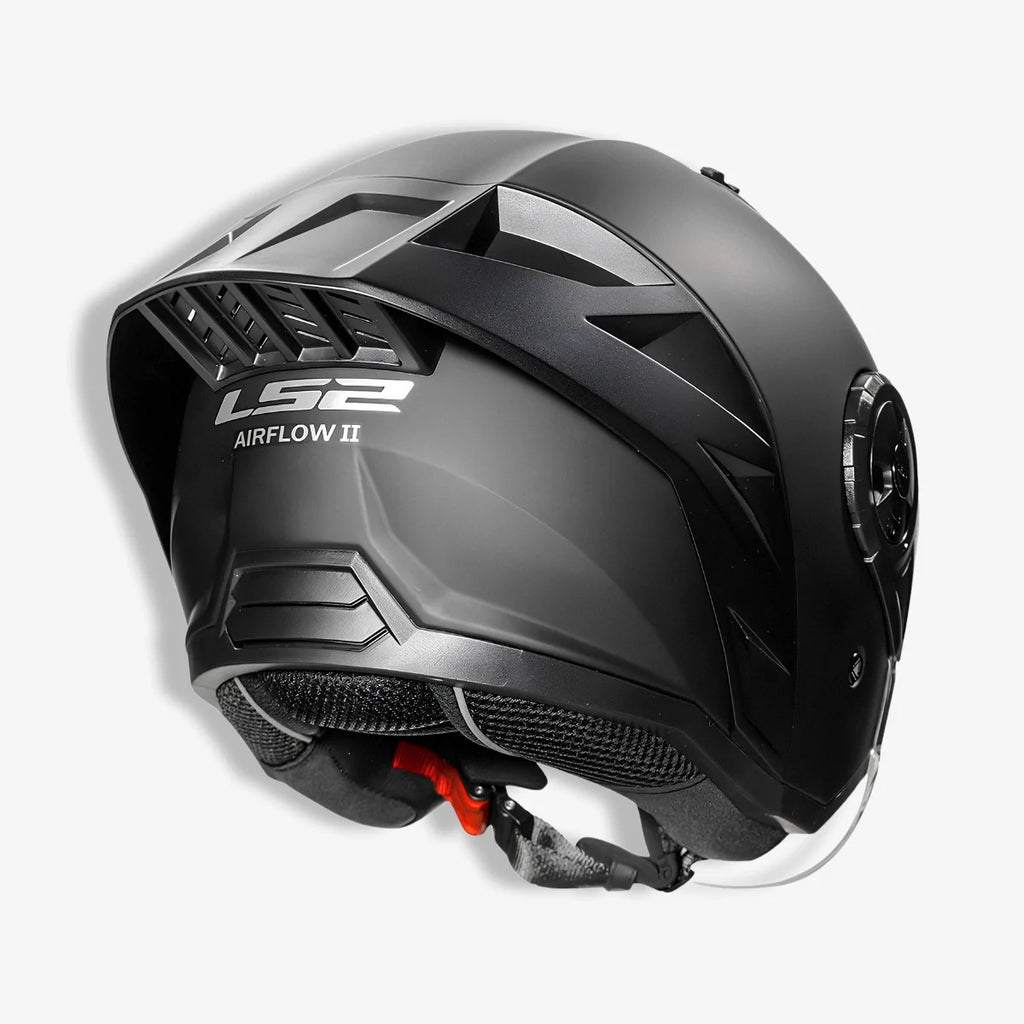 Capacete_Ls2_Aberto_OF616_S_Airflow_II_Monocolor_Fosco_Preto