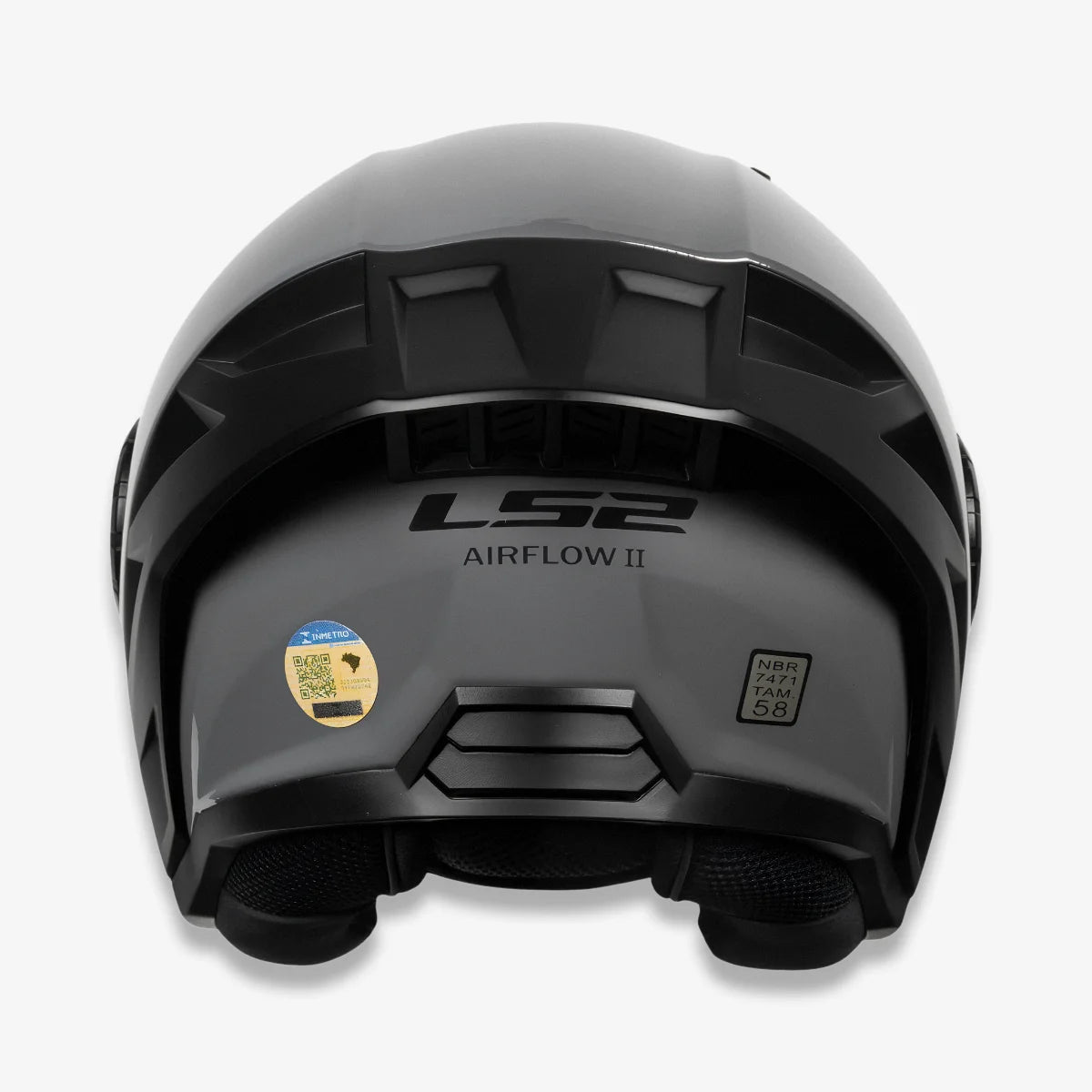 Capacete_Ls2_Aberto_OF616_S_Airflow_II_Monocolor_Cinza