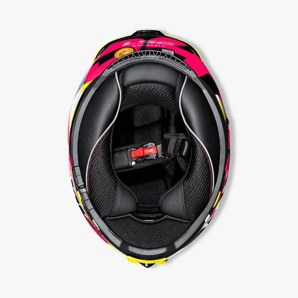 Capacete Ls2 Fechado Stream II FF808 Tiger Aldeguer Rosa
