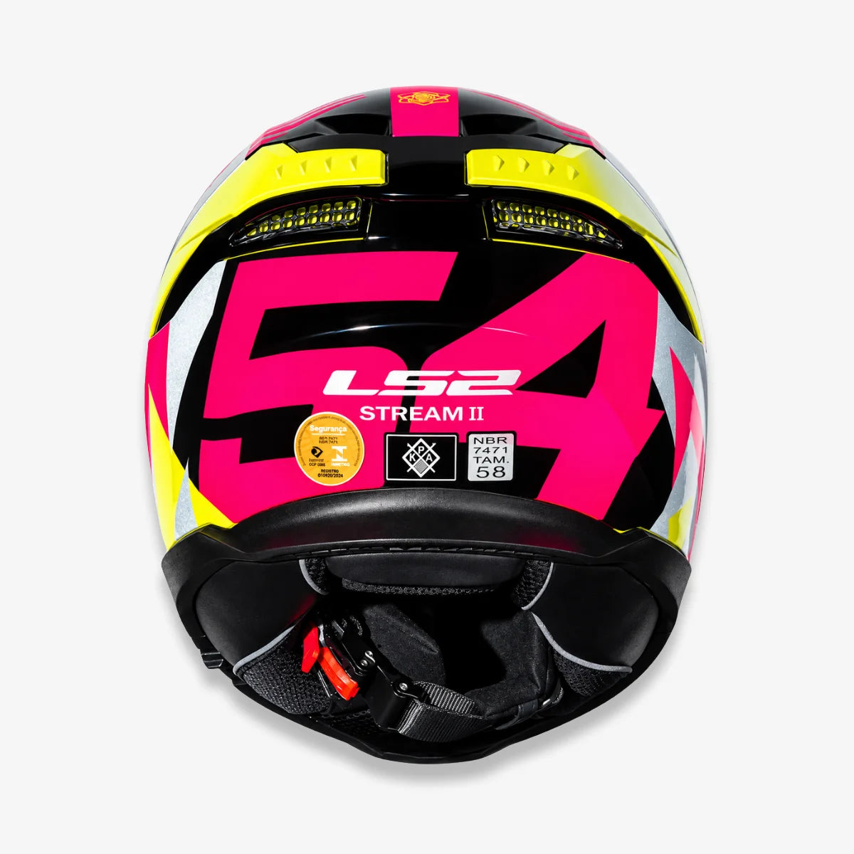 Capacete Ls2 Fechado Stream II FF808 Tiger Aldeguer Rosa