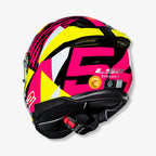 Capacete Ls2 Fechado Stream II FF808 Tiger Aldeguer Rosa