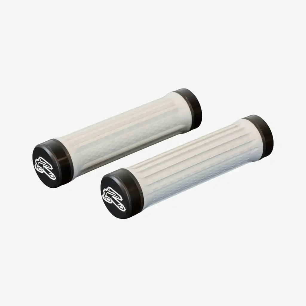 Manopla para Bike Traction Lock-on Soft Cinza Claro