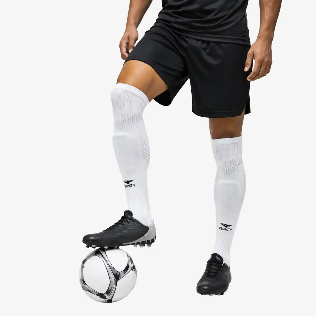 Meião_De_Futebol_Penalty_Grip_Max_Branco