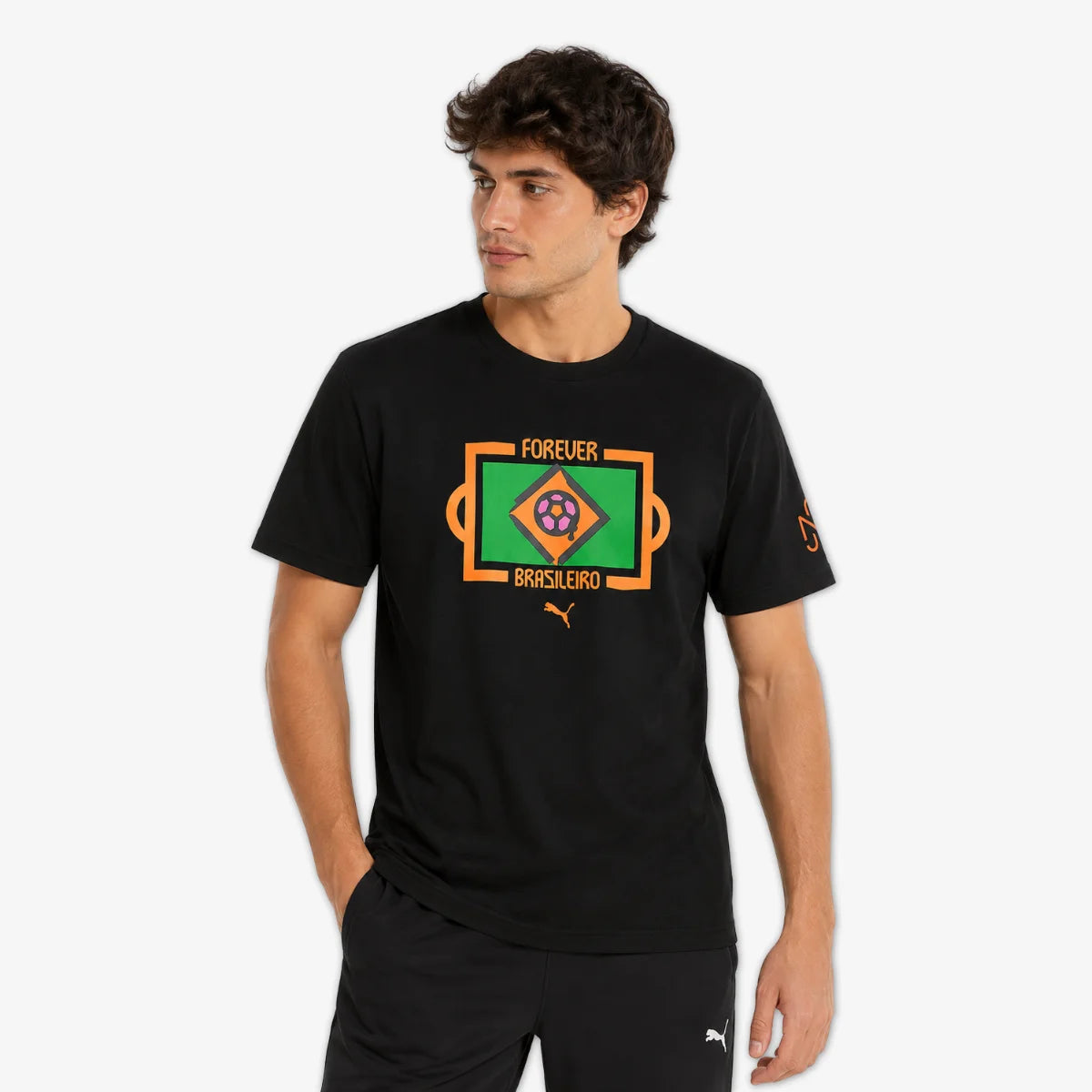 Camiseta Casual Puma Masculina Neymar Jr Preta