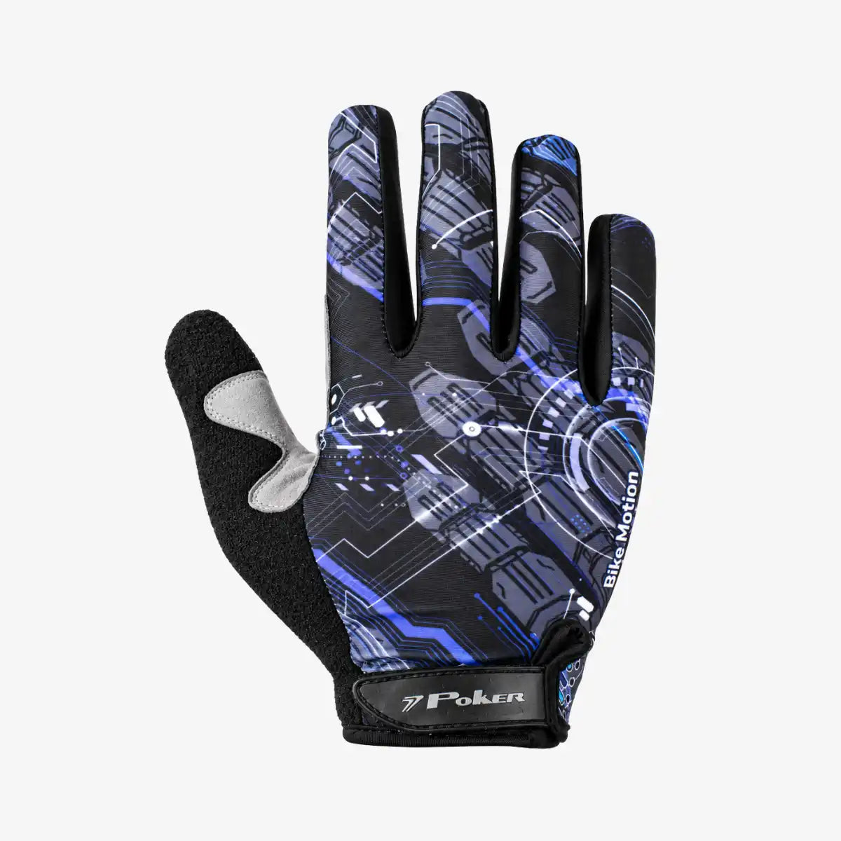 Luva_Bike_Poker_Antishock_Dedo_Longo_Preto