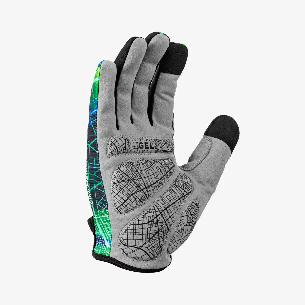 Luva_Bike_Poker_Antishock_Dedo_Longo_Verde