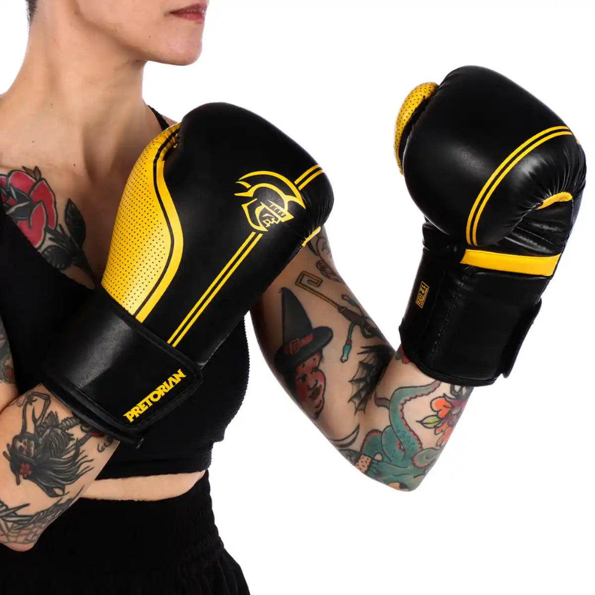 Kit_Luva_de_Boxe_e_Muay_Thai_Pretorian-FX-1_Amarelo