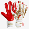 Luva De Goleiro Reusch Attrakt Freegel Silver Branco/Vermelho