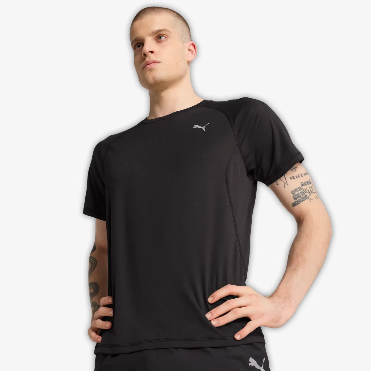 Camiseta Casual Puma Run Velocity Preta