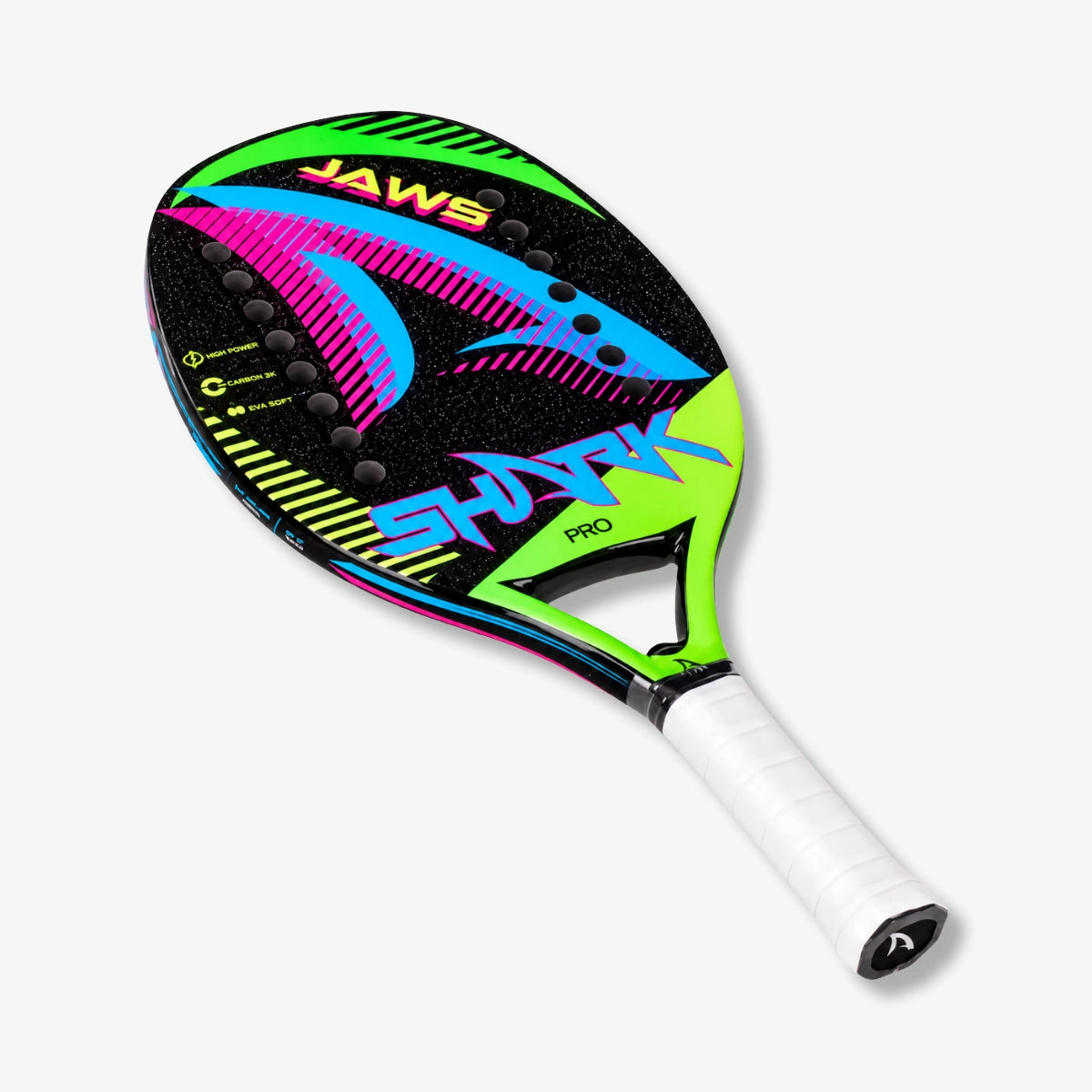 Raquete_De_Beach_Tennis_Shark_Jaws_Preto