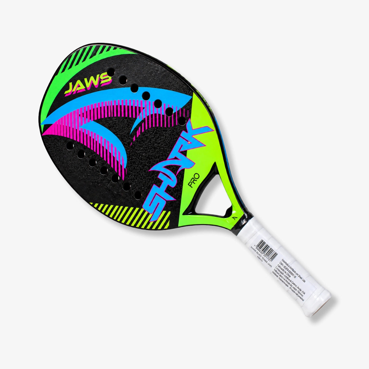 Raquete_De_Beach_Tennis_Shark_Jaws_Preto
