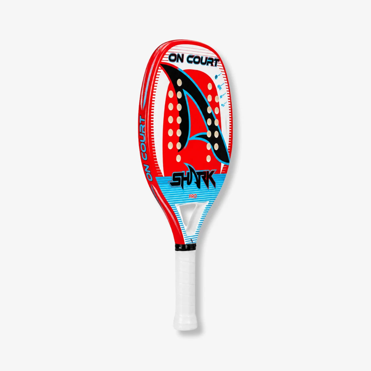 Raquete_De_Beach_Tennis_Shark_On_Court_Vermelha