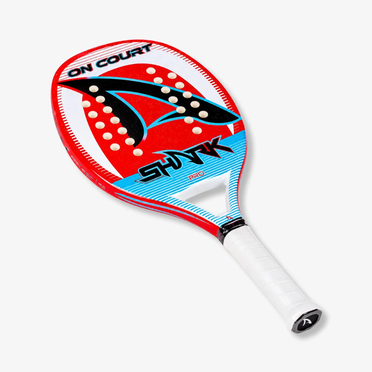Raquete_De_Beach_Tennis_Shark_On_Court_Vermelha