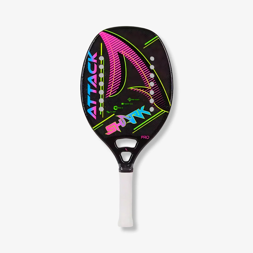 Raquete De Beach Tennis Shark Attack Preta
