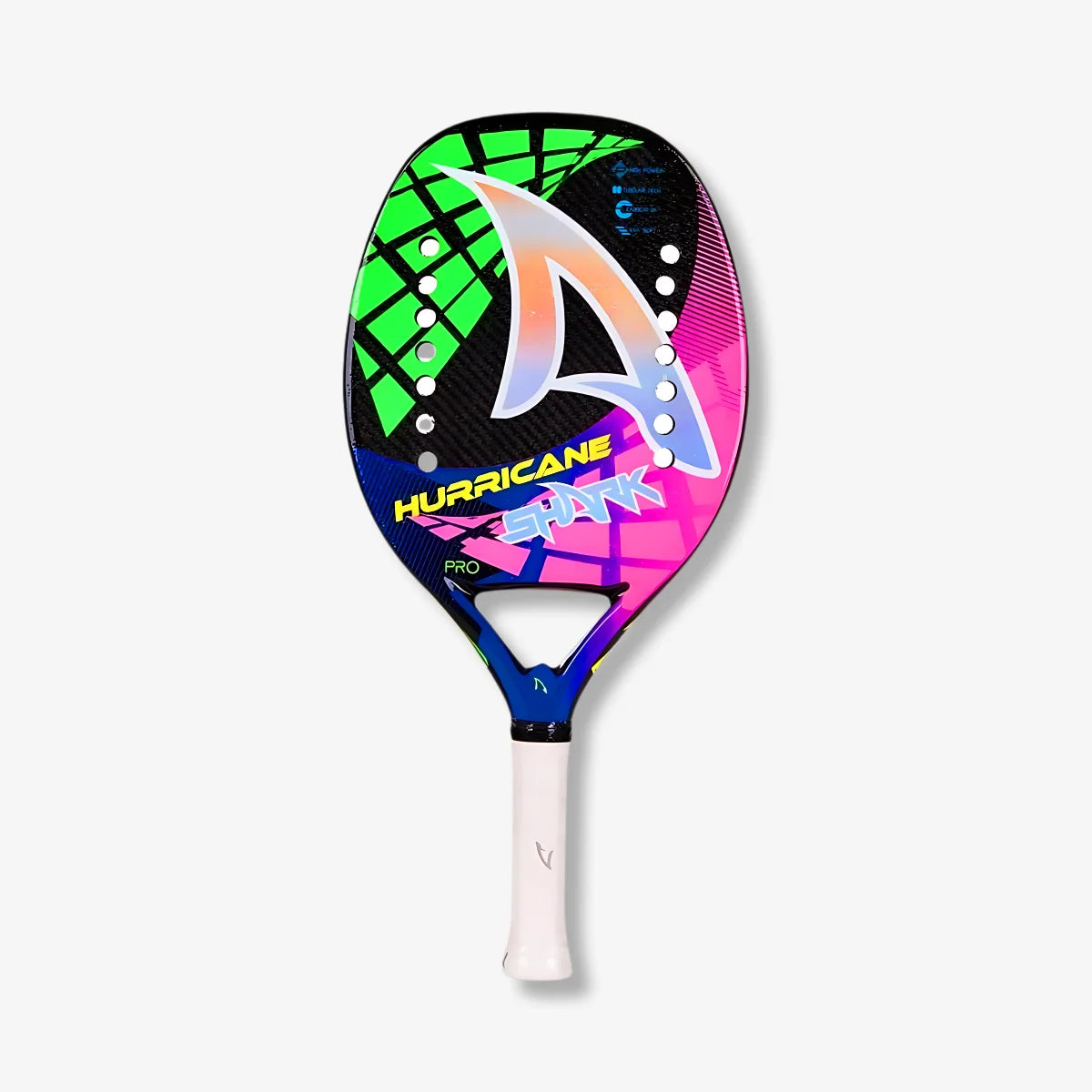 Raquete De Beach Tennis Shark Hurricane Preta