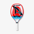 Raquete_De_Beach_Tennis_Shark_On_Court_Vermelha