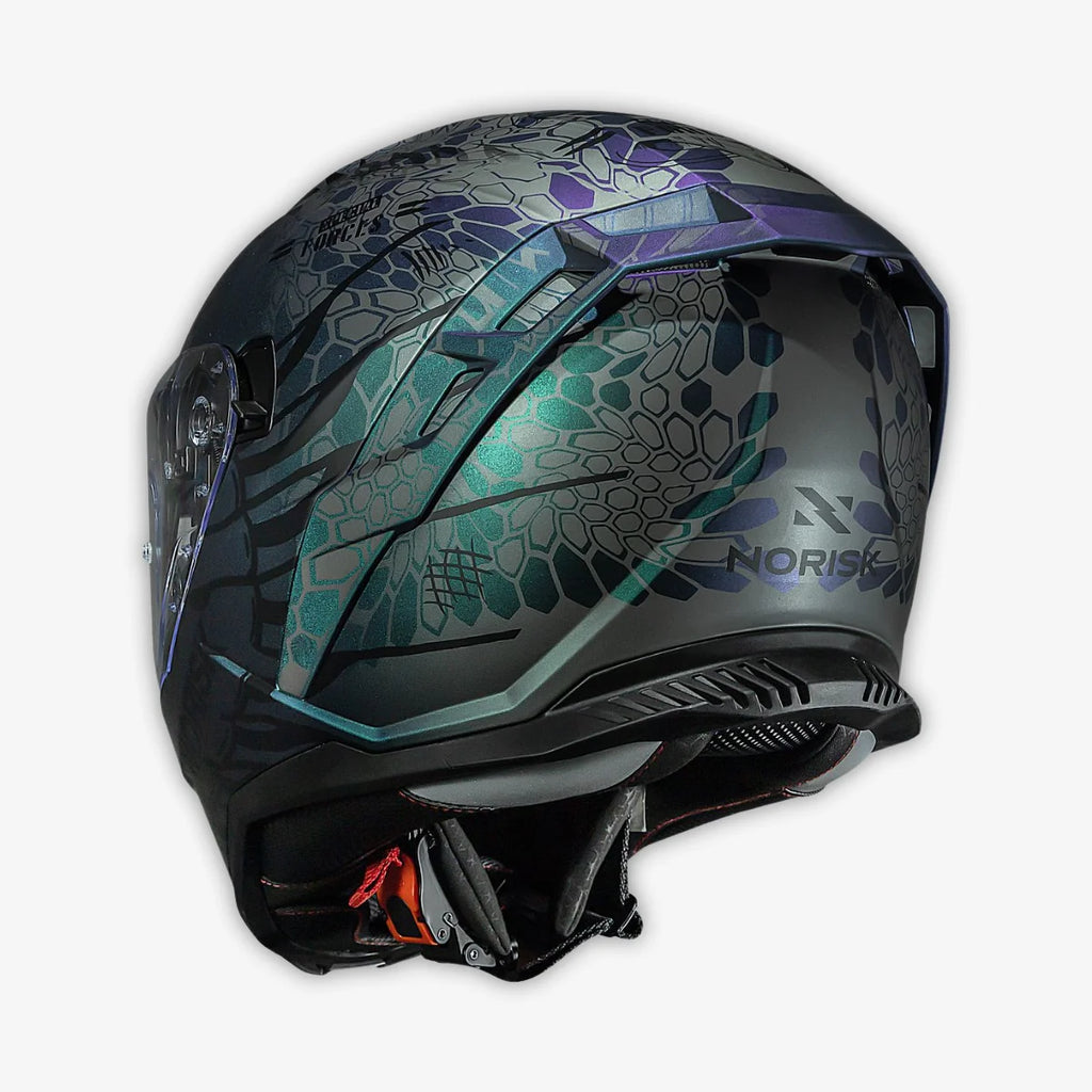 Capacete Norisk Fechado Strada II Cobra Azul