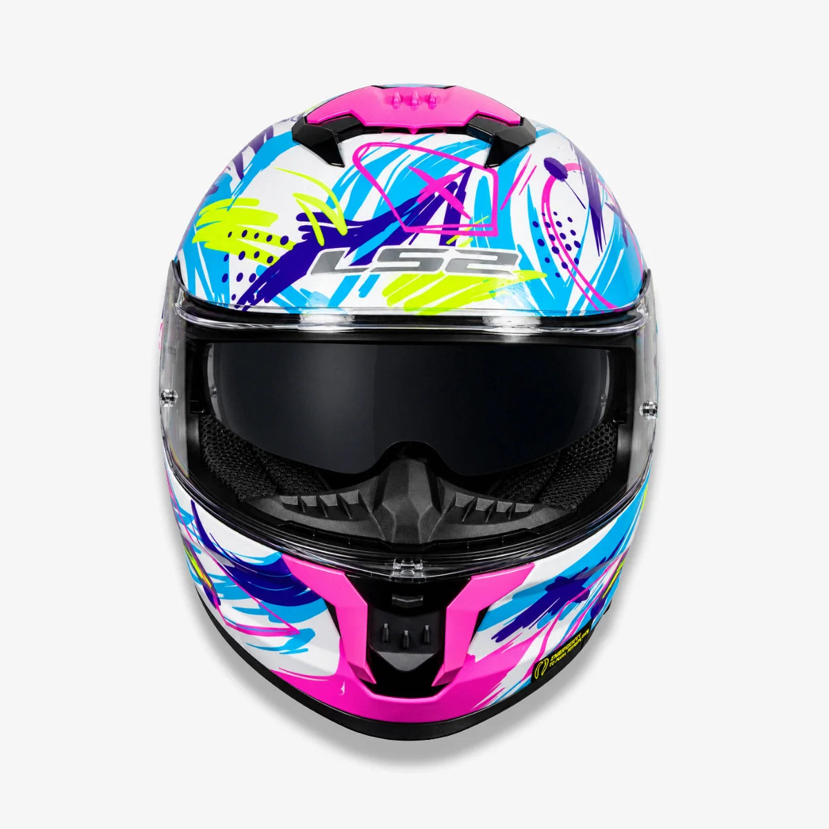 Capacete_Ls2_Fechado_Stream_II_FF808_Scratches_Fosco_Rosa