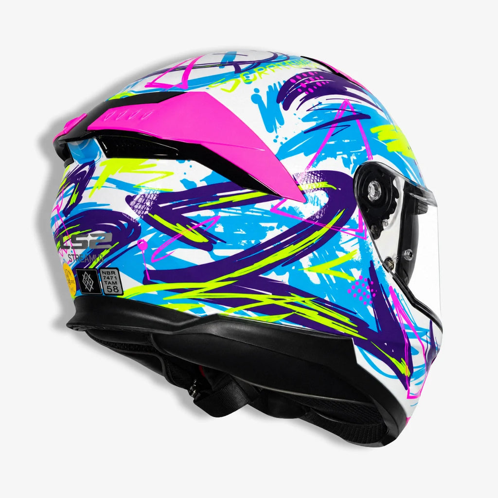 Capacete_Ls2_Fechado_Stream_II_FF808_Scratches_Fosco_Rosa