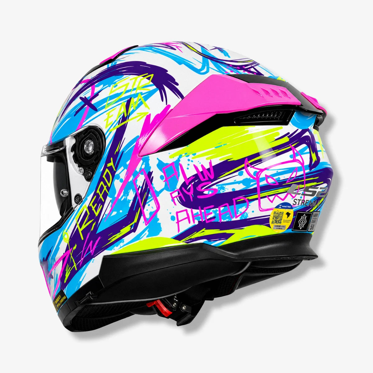 Capacete_Ls2_Fechado_Stream_II_FF808_Scratches_Fosco_Rosa