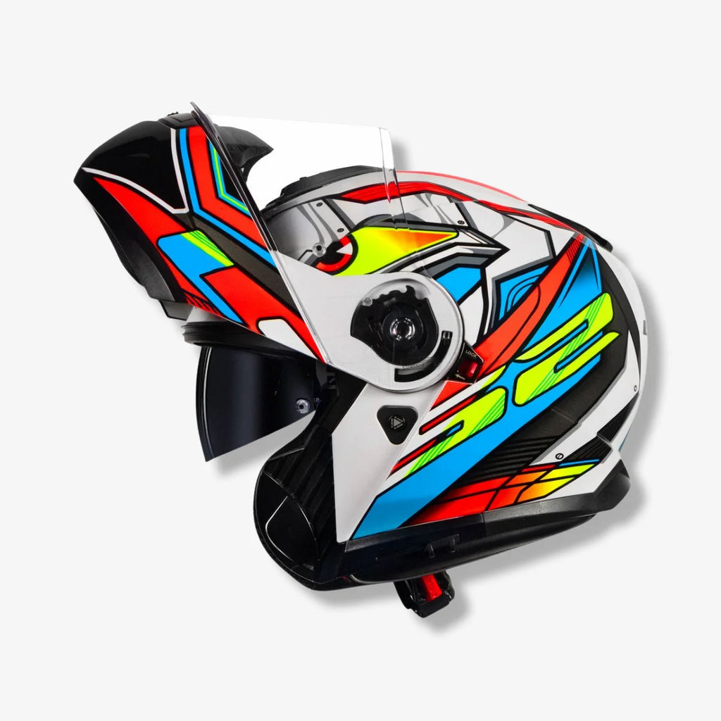 Capacete_Ls2_Fechado_FF908_Strobe_II_Xdron_Laranja
